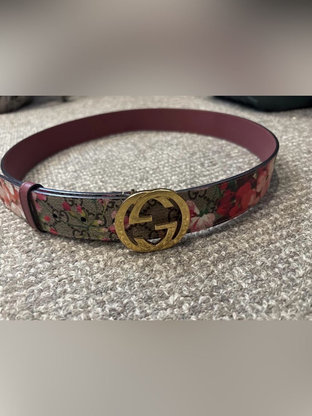 Gucci Blooms Interlocking GG Belt (95-38) - EUC - AUTHENTICATION INCLUDED!